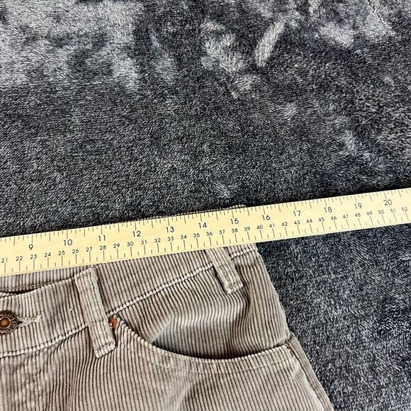 Vtg 90s Orange Tab Levi's 550 Gray Corduroy Men's 32X34 (31X33) Straight Jeans - Picture 5 of 10